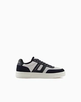 Armani Exchange - Mesh sneakers with contrasting inserts, Man, Navy Blue, Size:
