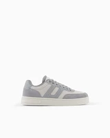 Armani Exchange - Mesh sneakers with contrasting inserts, Man, Grey, Size: