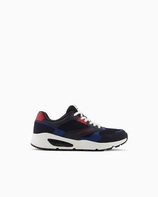 Armani Exchange - Sneakers, Man, Blue, Size: