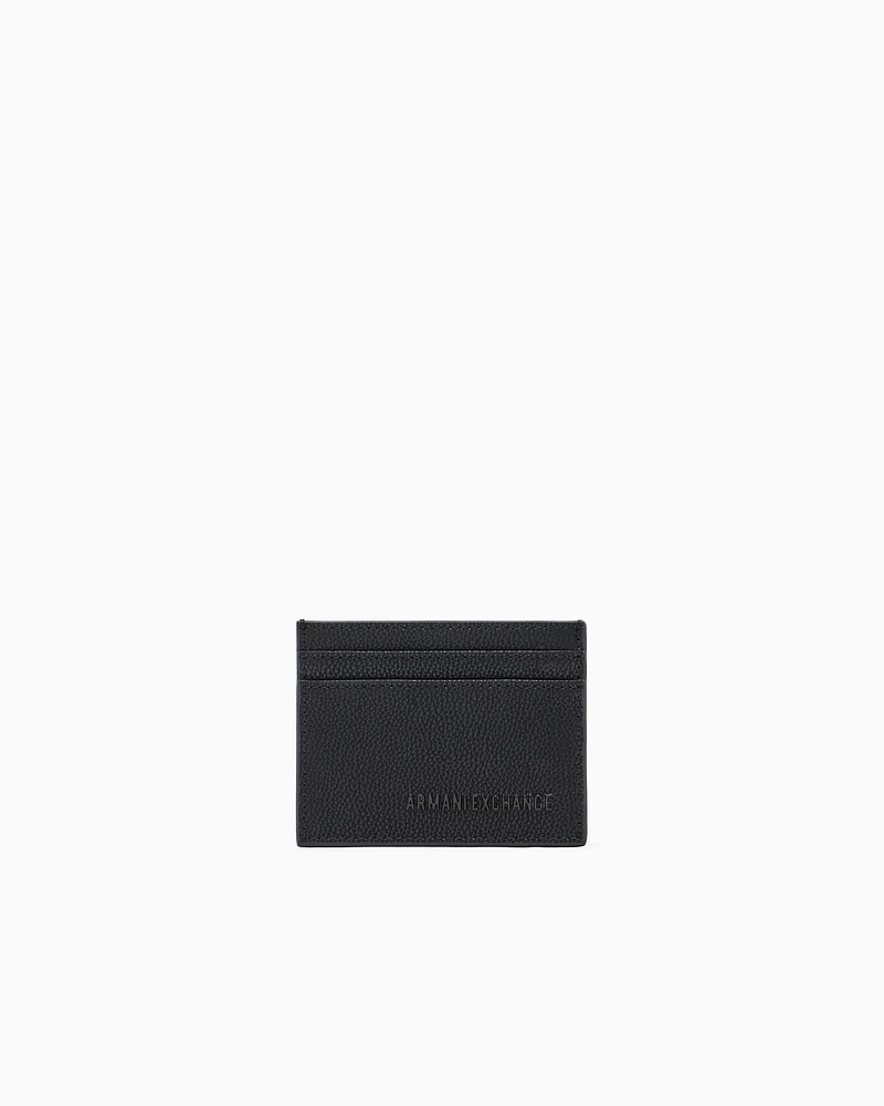 Armani Exchange - Card holder in garnet material, Man, Black, Size: TU