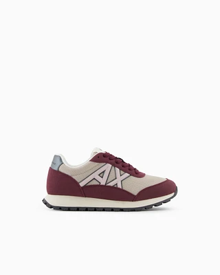 Armani Exchange - Sneakers, Woman, Burgundy, Size: