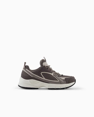 Armani Exchange - Sneakers, Man, Brown, Size: