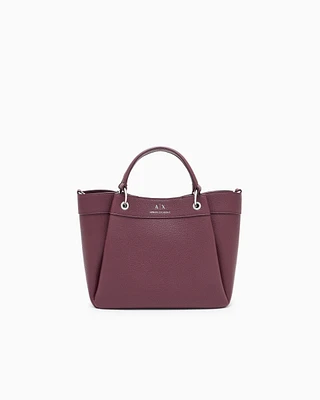 Armani Exchange - Medium handbag with degradè shoulder strap, Woman, Burgundy, Size: TU