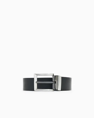Armani Exchange -  Leather belt with logo, Man, Two-tone, Size: TU