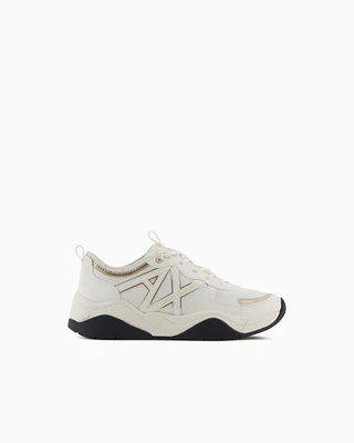 Armani Exchange - Chunky sneakers with logo, Woman, White, Size: