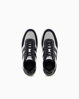 Armani Exchange - Mesh sneakers with contrasting inserts, Man, Navy Blue, Size: