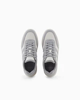 Armani Exchange - Mesh sneakers with contrasting inserts, Man, Grey, Size: