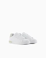 Armani Exchange - Sneakers with laces and logo, Woman, White, Size: