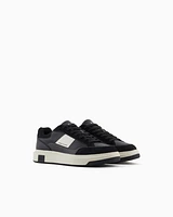 Armani Exchange - Sneakers with contrasting inserts, Man, White, Size: