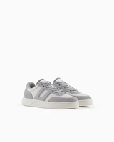Armani Exchange - Mesh sneakers with contrasting inserts, Man, Grey, Size: