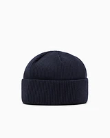 Armani Exchange - Wool and cotton blend beanie hat, Man, Navy_blue, Size: TU