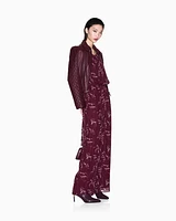 Armani Exchange - Chiffon jumpsuit with foliage print, Woman, Patterned, Size: