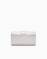 Armani Exchange - Wallet on chain with ASV logo, Woman, Silver, Size: TU