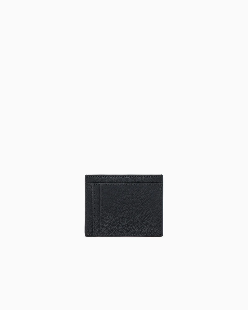 Armani Exchange - Card holder in garnet material, Man, Black, Size: TU
