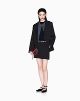 Armani Exchange - Single breasted jacket with one button, Woman, Black, Size:
