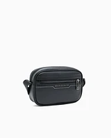 Armani Exchange - Shiny effect shoulder bag, Man, Black, Size: TU