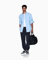 Armani Exchange - Regular fit chambray shirt, Man, Blue, Size: