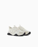 Armani Exchange - Chunky sneakers with logo, Woman, White, Size: