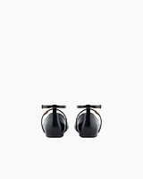 Armani Exchange - Pointed toe ballerinas with straps, Woman, Black, Size: