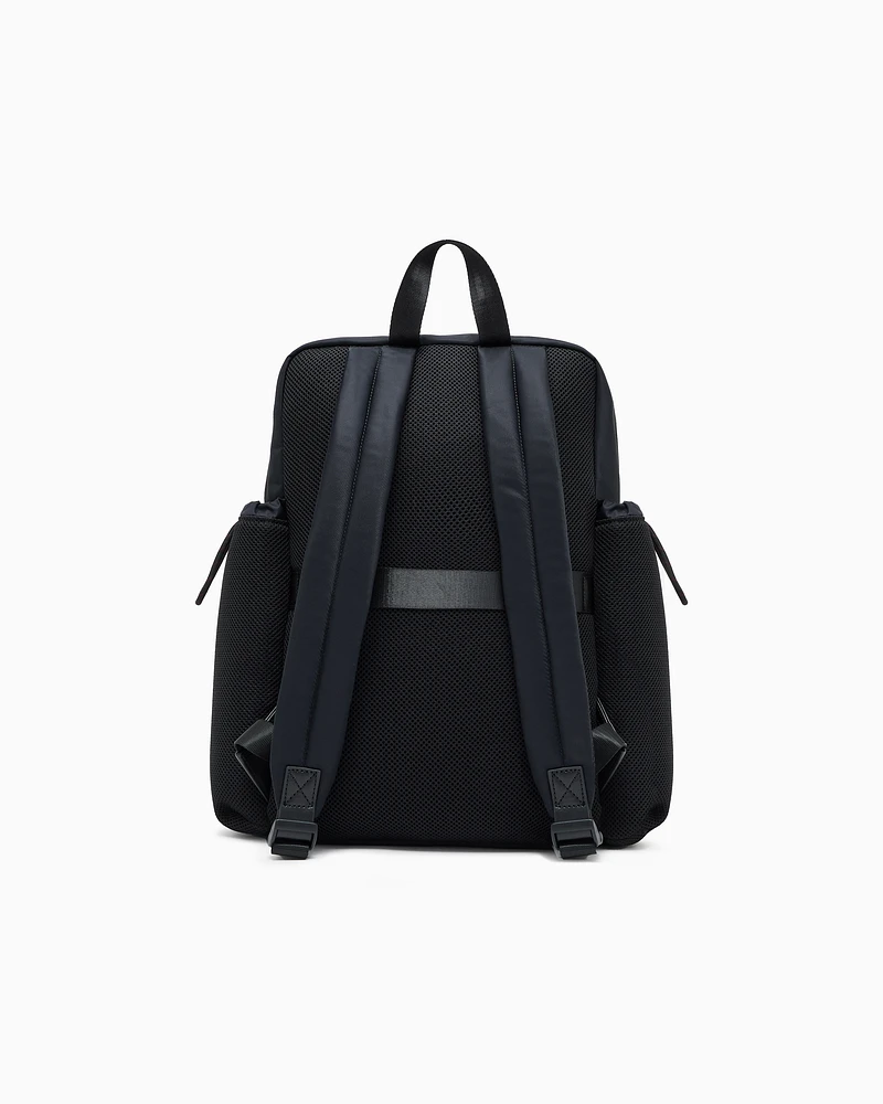 Armani Exchange - Multi-pocket backpack, Man, Blue, Size: TU
