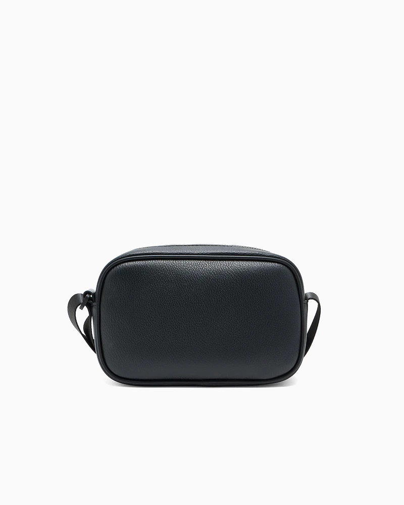 Armani Exchange - Shiny effect shoulder bag, Man, Black, Size: TU