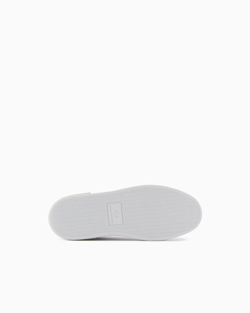 Armani Exchange - Sneakers with laces and logo, Woman, White, Size: