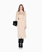 Armani Exchange - Midi Dresses, Woman, Camel, Size: