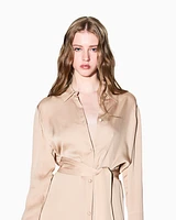Armani Exchange - Midi Dresses, Woman, Camel, Size:
