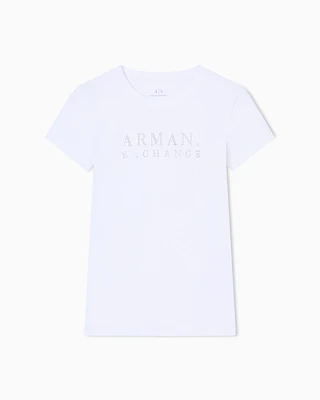 Armani Exchange - Slim Fit T-Shirts, Woman, White, Size: