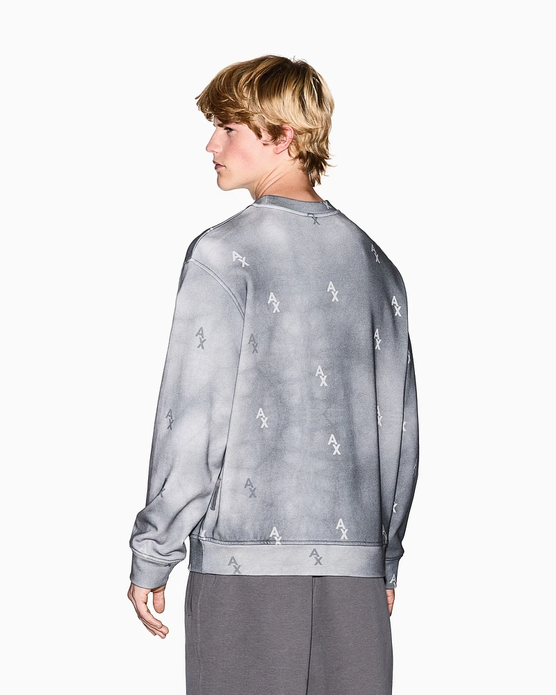 Armani Exchange - Sweatshirts without Hood, Man, Grey, Size: