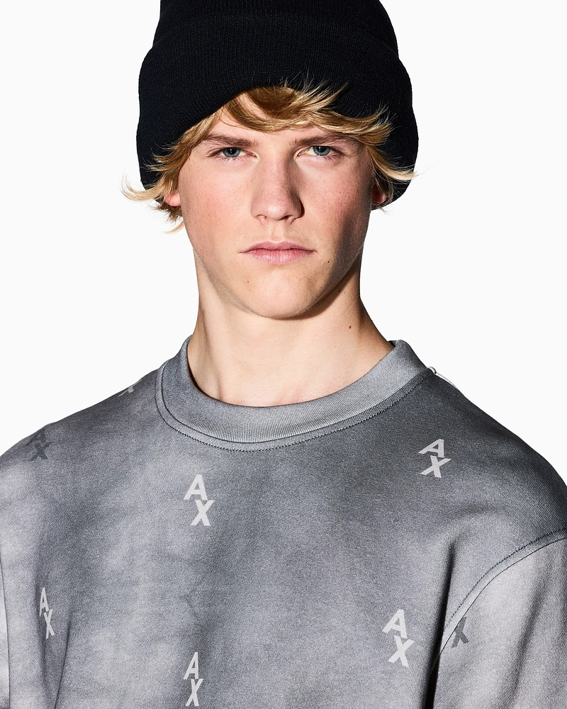 Armani Exchange - Sweatshirts without Hood, Man, Grey, Size: