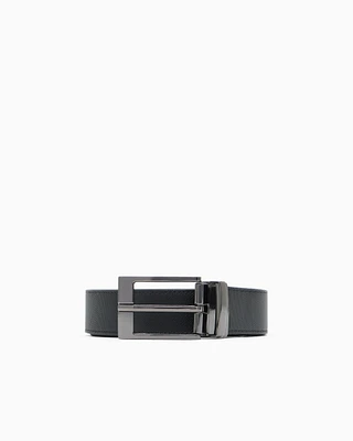 Armani Exchange - Coated leather belt, Man, Black, Size: TU