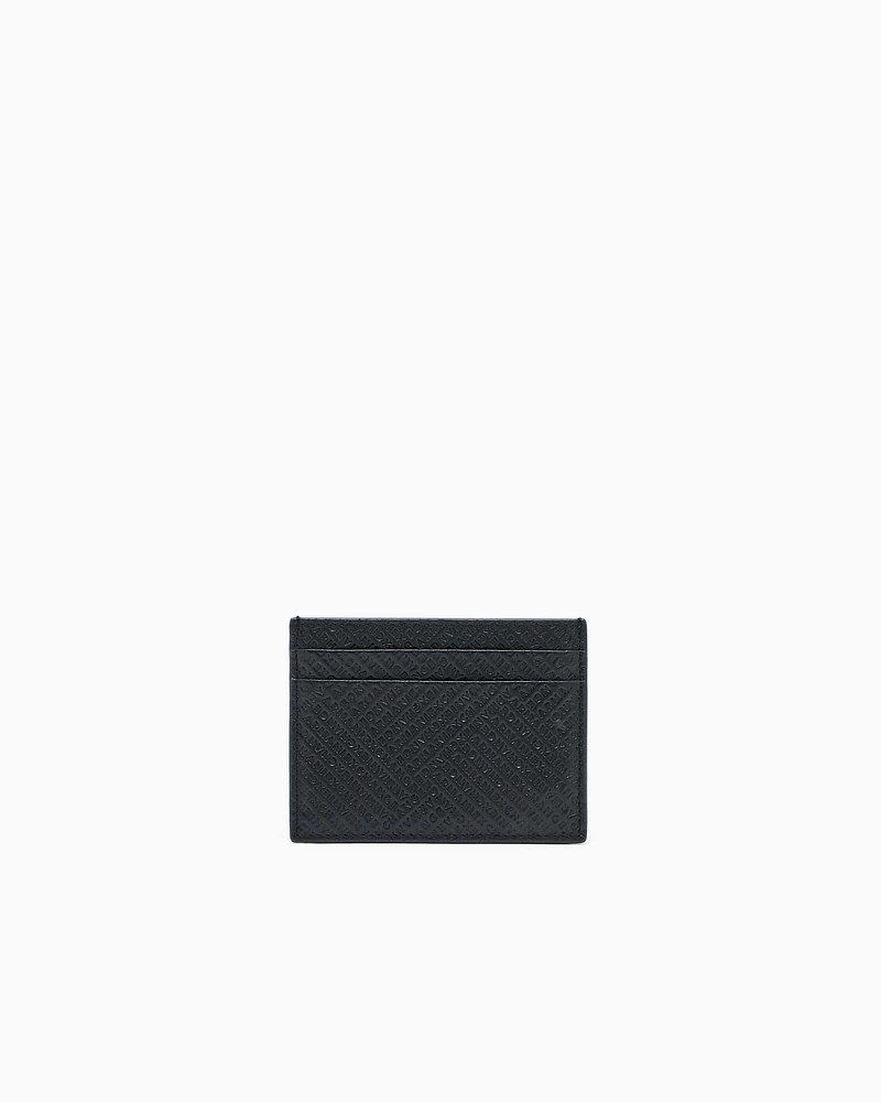 Armani Exchange - Card holder with diagonal lines, Man, Black, Size: TU