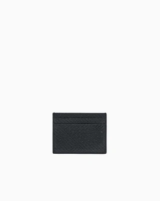 Armani Exchange - Card holder with diagonal lines, Man, Black, Size: TU