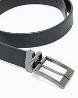 Armani Exchange - Coated leather belt, Man, Black, Size: TU
