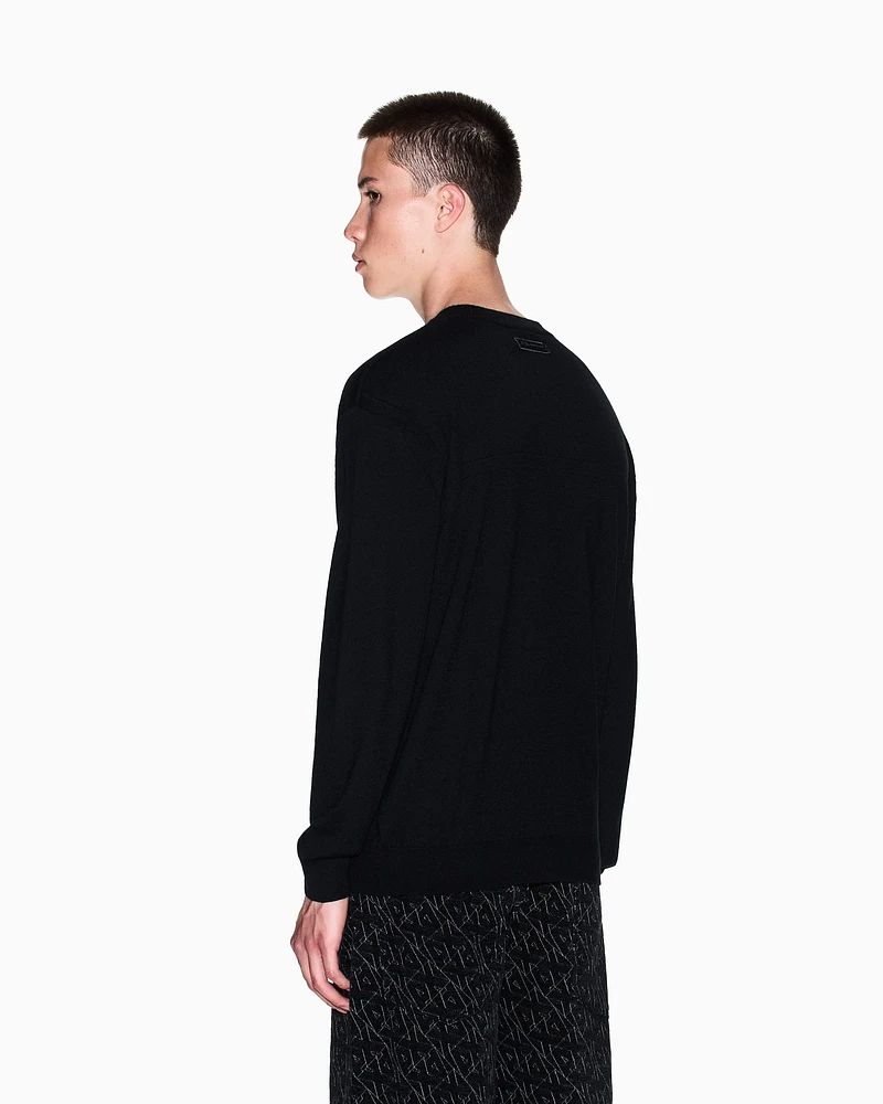 Armani Exchange - Jumpers, Man, Black, Size: M