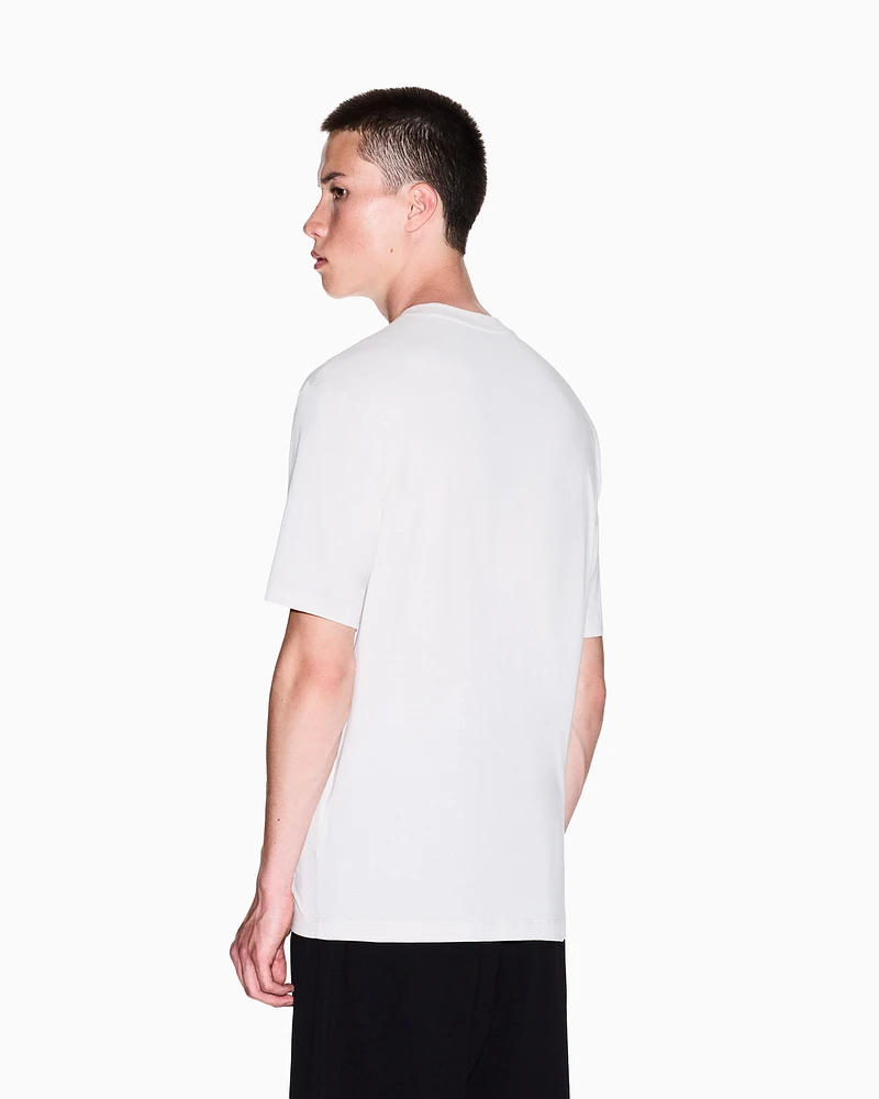 Armani Exchange - Regular Fit T-Shirts, Man, Beige, Size: