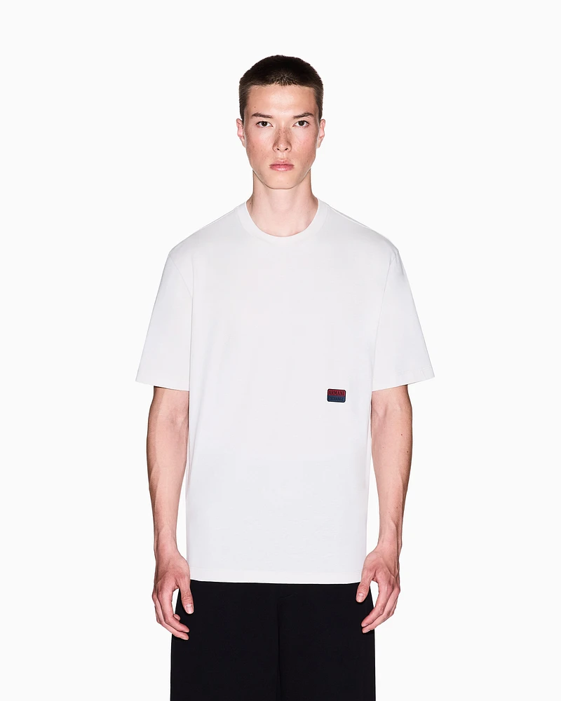 Armani Exchange - Regular Fit T-Shirts, Man, Beige, Size: