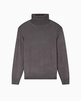 Armani Exchange - Wool Blend Turtleneck Sweater, Man, Grey, Size: M