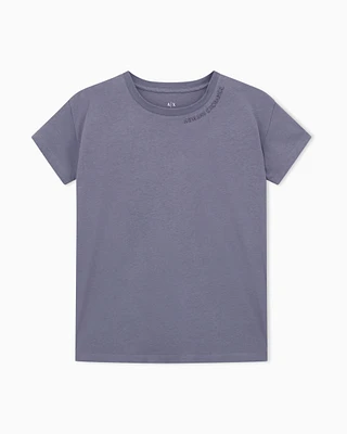 Armani Exchange - Relaxed Fit T-Shirts, Woman, Grey, Size:
