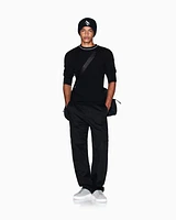Armani Exchange - Crew neck sweater with contrasting profile, Man, Black, Size: