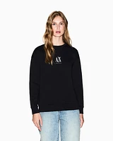 Armani Exchange - Sweatshirts without Hood, Woman, Black, Size: