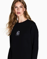 Armani Exchange - Sweatshirts without Hood, Woman, Black, Size: