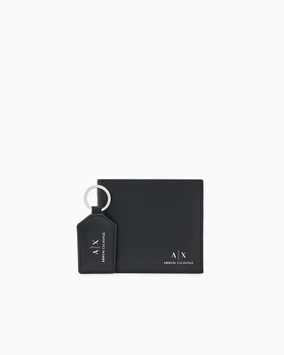 Armani Exchange - Leather Gift Set, Man, Black, Size: TU