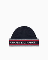 Armani Exchange - Beanies, Man, Blue, Size: TU