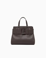 Armani Exchange - Handbag with ASV logo detail, Woman, Brown, Size: TU