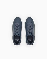 Armani Exchange - Leather sneakers, Man, Navy Blue, Size: