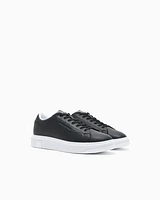 Armani Exchange - Leather sneakers, Man, Black, Size: