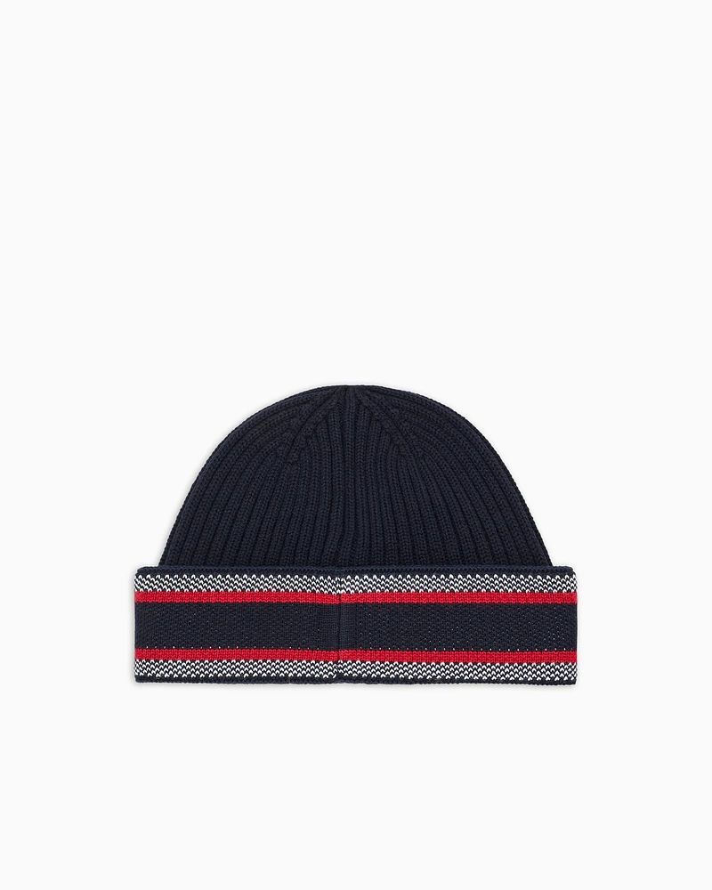 Armani Exchange - Beanies, Man, Blue, Size: TU