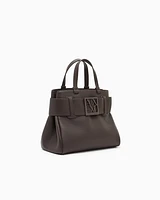 Armani Exchange - Handbag with ASV logo detail, Woman, Brown, Size: TU